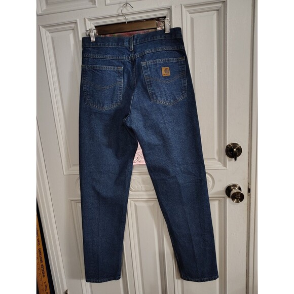 Carhartt Jeans Men's Size 31x32 Straight Leg Dark Wash - Picture 8 of 8